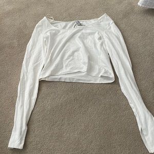 White long sleeve cropped shirt from H&M in size small.